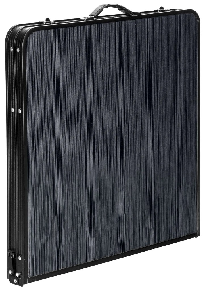 Kempingový rozkladací stôl TRIP II 120x60 cm čierny