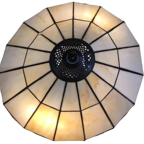 Lampa Tiffany stolová CREAM Ø41*60