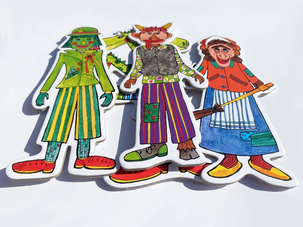 MARIONETINO Sada bábok a kulís – Drak a strašidlá