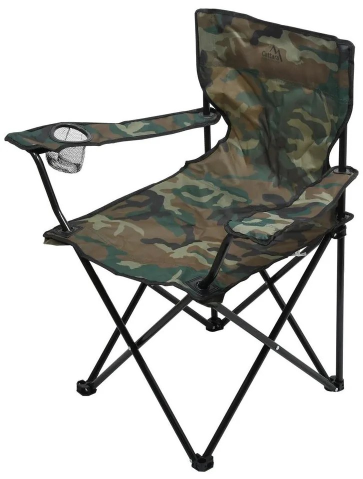 Skladacia kempingová stolička maskáčová