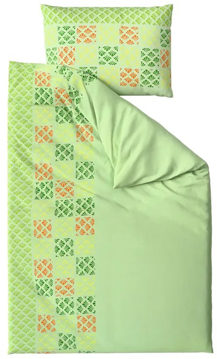 Obliečky z mikrosaténu VELLARI, zelené Rozmer obliečky: 70 x 90 cm | 140 x 200 cm