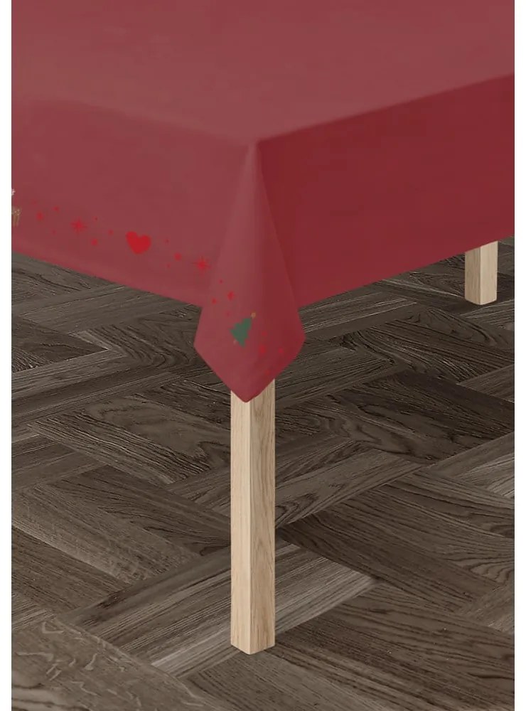 Obrus s vianočným motívom s prímesou bavlny 150x270 cm Christmas Fable – JUNA