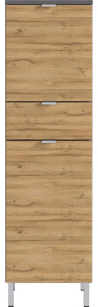 Skrinka s dubovým dekorom Germania Mauresa, výška 120 cm