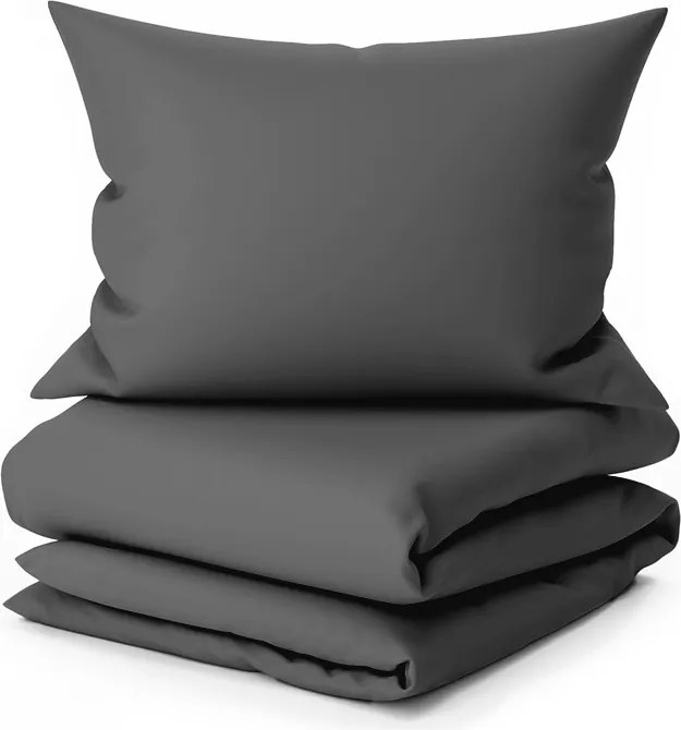 Bavlnené obliečky LUX tmavo sivé hotelové vrecko Rozmer obliečky: 70 x 90 cm | 140 x 200 cm