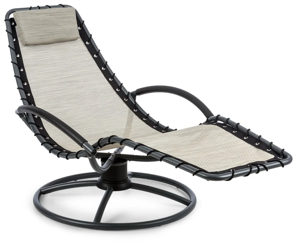 Blumfeldt The Chiller, hojdacie lehátko, 77 x 85 x 173 cm, 360 Comfort, ComfortMesh, béžové