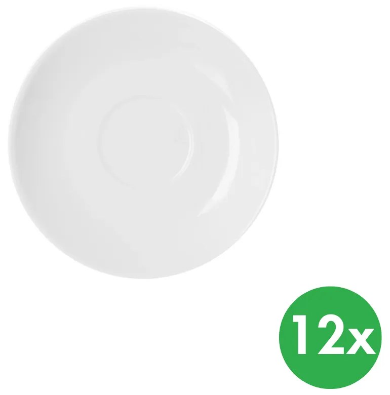 Podšálka MONA Espresso, priemer 12 cm, porcelán, 12 ks