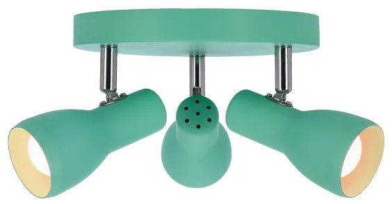 Bodové svietidlo PICARDO 3xE14/40W/230V tyrkysová