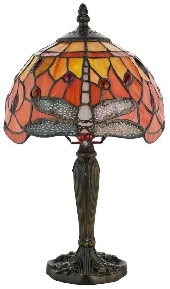 Endon 64091 - Stolná lampa Tiffany DRAGONFLY 1xE14/40W/230V priemer 20 cm