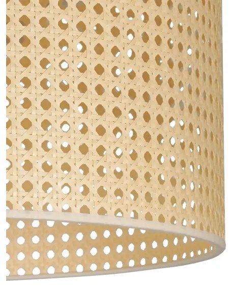 Duolla - Prisadený luster ROLLER RATTAN 1xE27/15W/230V pr. 45 cm béžová