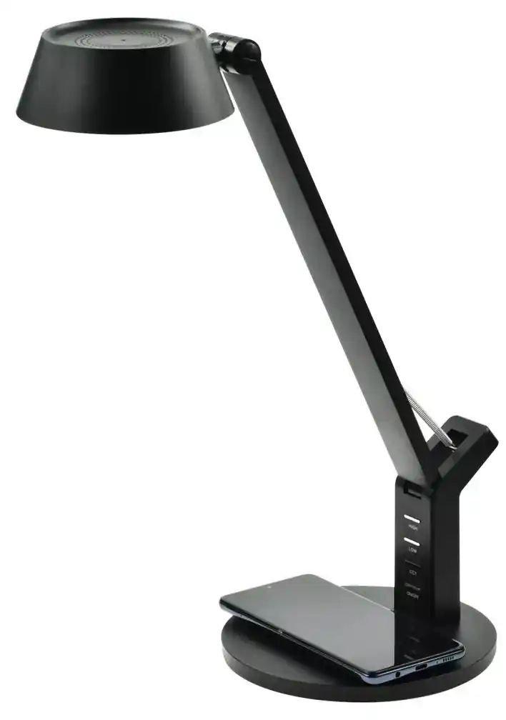 Stolná lampa s bezdrôtovým nabíjaním Leo Nilsen LED BLACK BL024 BL024 |  BIANO