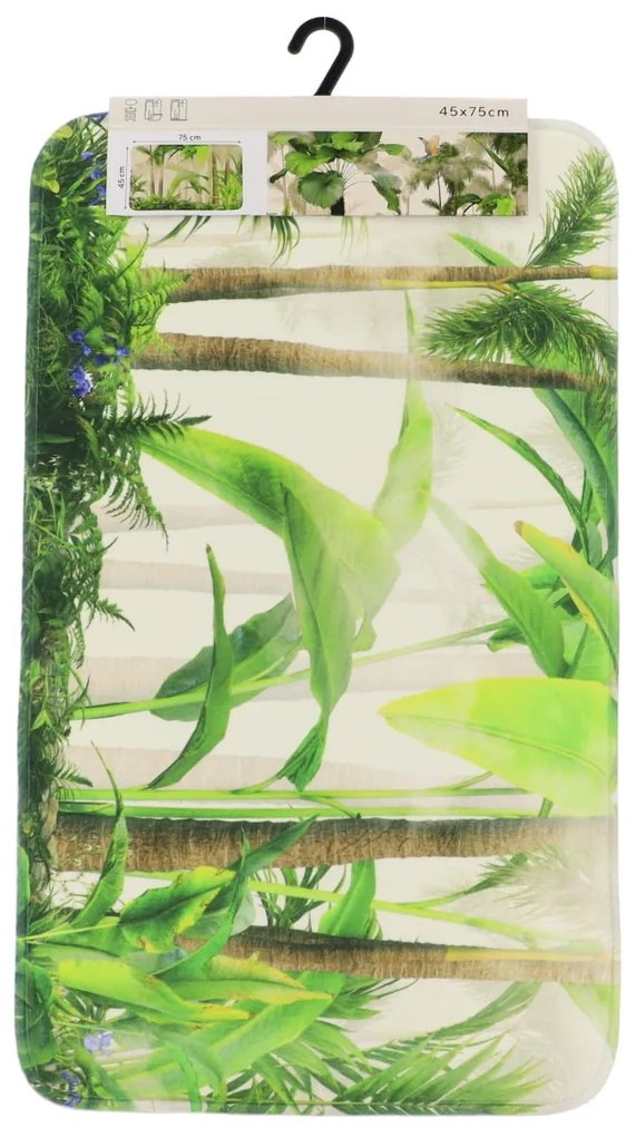TENDANCE Predložka do kúpeľne Oasis, 45x75 cm, viacfarebná