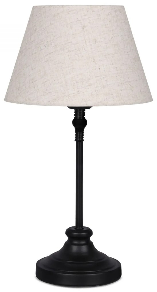 Stolná lampa Milos čierna/krémová