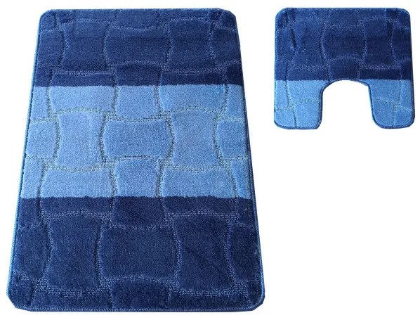 Sada kúpeľňových koberčekov Montana Sariyer XL Blue