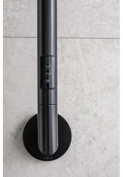 P.M.H. OL1B - Elektrický sušiak na uteráky OLE 24W/230V 170 cm IP44 čierny