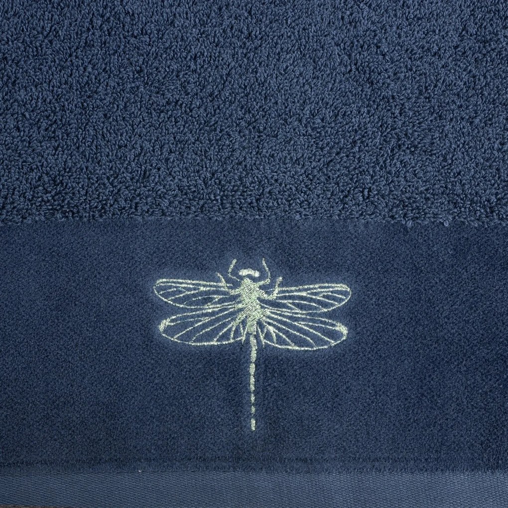 BAVLNENÝ UTERÁK LORI9 SADA 6KS 50X90 CM TMAVOMODRÁ