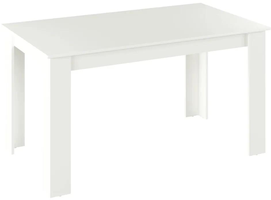 Tempo Kondela Jedálenský stôl, biela, 140x80 cm, GENERAL NEW