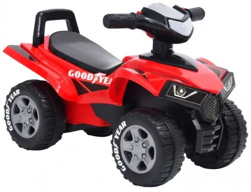 vidaXL Detská odrážacia štvorkolka Good Year červená-