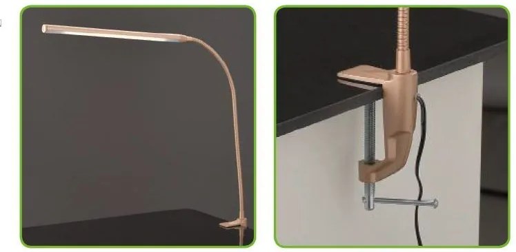 ACA Lighting LED stmievateľná stolná lampička DELGADO 5W/230V/4000K/320Lm/120°/IP20, čierna