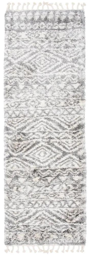 Kusový koberec shaggy Acama sivý atyp 80x250cm