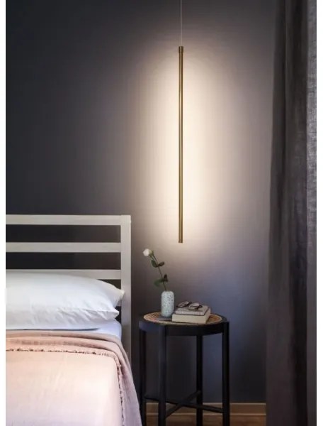 Redo 01-3115 - LED Luster na lanku TABOO LED/9W/230V mosadz