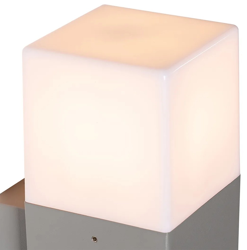 Moderná vonkajšia nástenná lampa sivá IP44 - Denmark