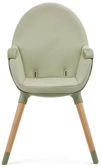 KINDERKRAFT - Detská jedálenská stolička 2v1 FINI2 buk/zelená