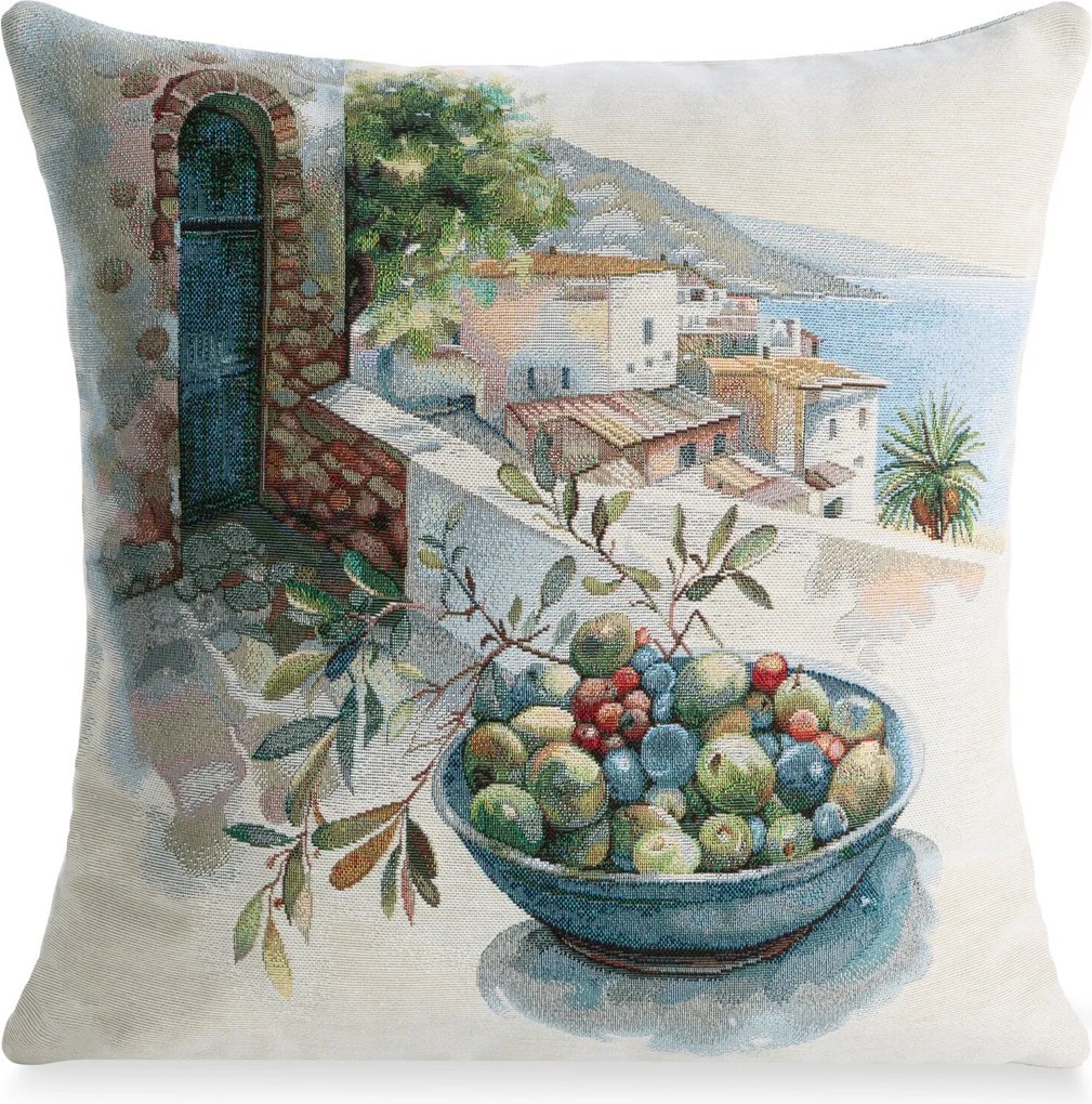 GOBELÍNOVÁ DEKORAČNÁ OBLIEČKA NA VANKÚŠ PENINSULA2 45X45 CM VZOROVANÁ