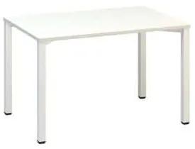 Kancelársky stôl Alfa 200, 120 x 80 x 74,2 cm, rovné vyhotovenie, dezén biela, RAL9010