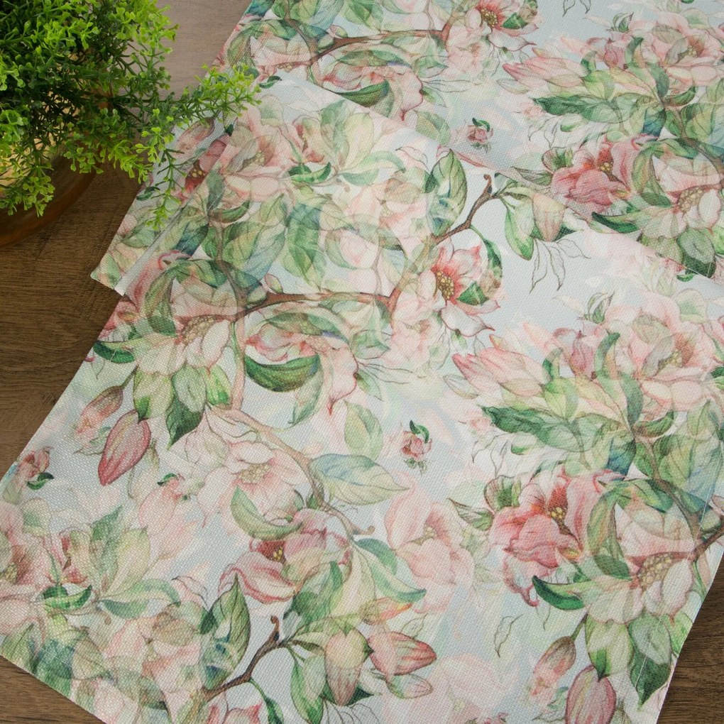 BEHÚŇ NA STÔL FLORE 10 40X180 CM VZOROVANÝ