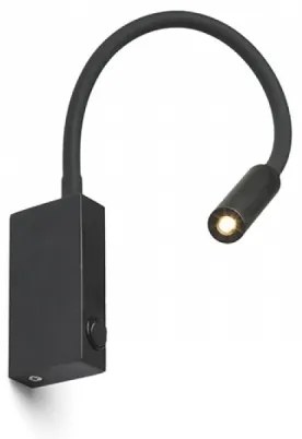 RED - Design Rendl - R12945 - LED Flexibilná lampička EKE LED/3W/230V čierna