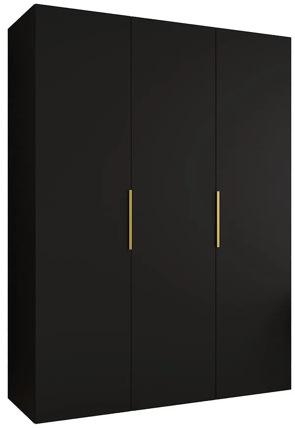 Skriňa Marbella I 150 čierna/zlatá