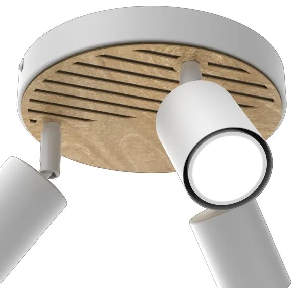 Bodové svietidlo TERRA 3xGU10/8W/230V biela/dub