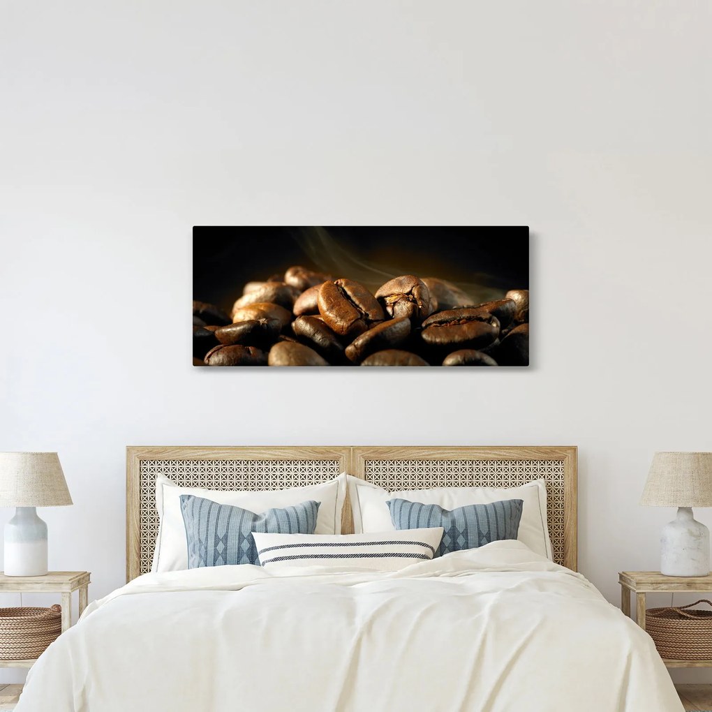 Obraz - Kávové zrná (120x50 cm)