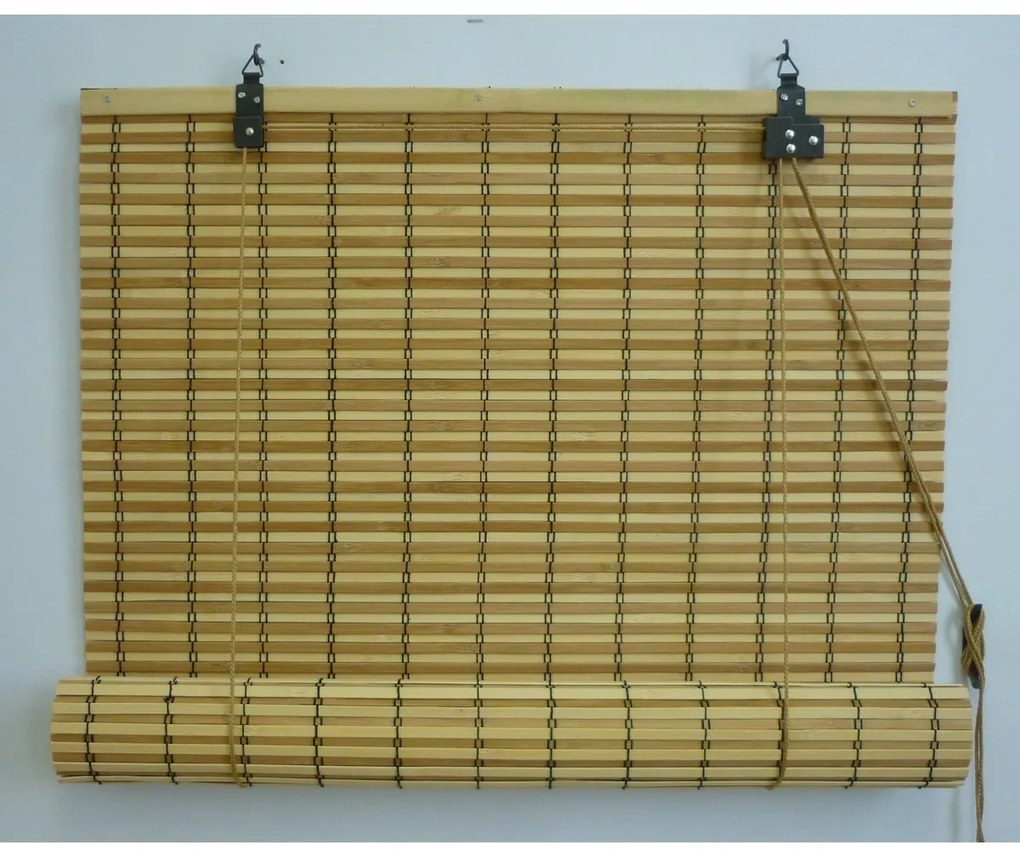 Gardinia Roleta bambusová JAVA prír./čokoláda, 90 x 220 cm