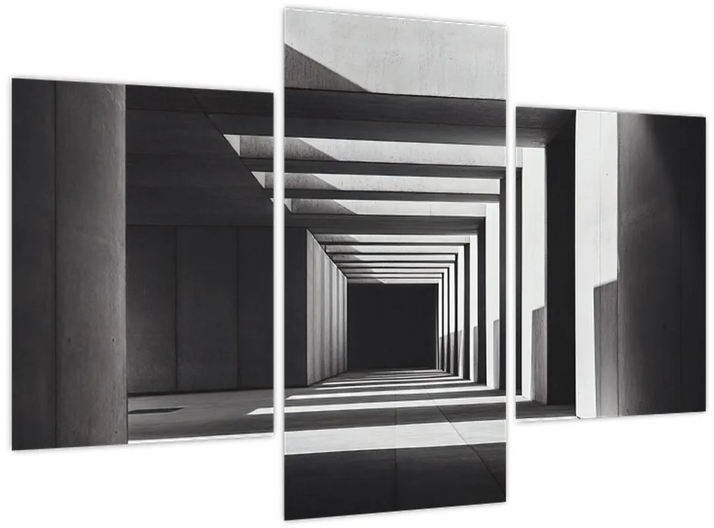 Obraz - Štvorcový tunel (90x60 cm)