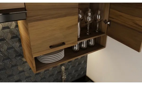 Kuchynská linka JUNE 180 cm dub