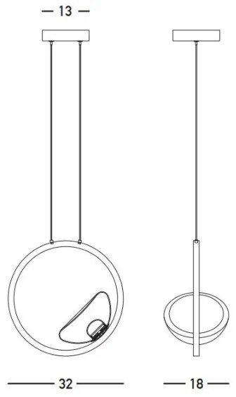 Zambelis 23028 - LED Stmievateľný luster na lanku LED/7W/230V 3000K zlatá