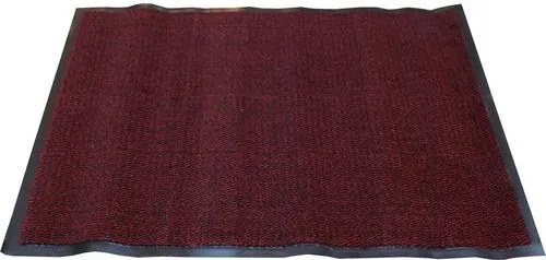 Vnútorná čistiaca rohož s nábehovou hranou, 120 x 90 cm, červená