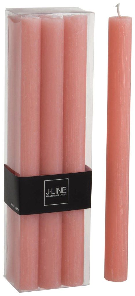 Box 6 ks stolných lososových sviečok - Ø 2 *23cm / 13h