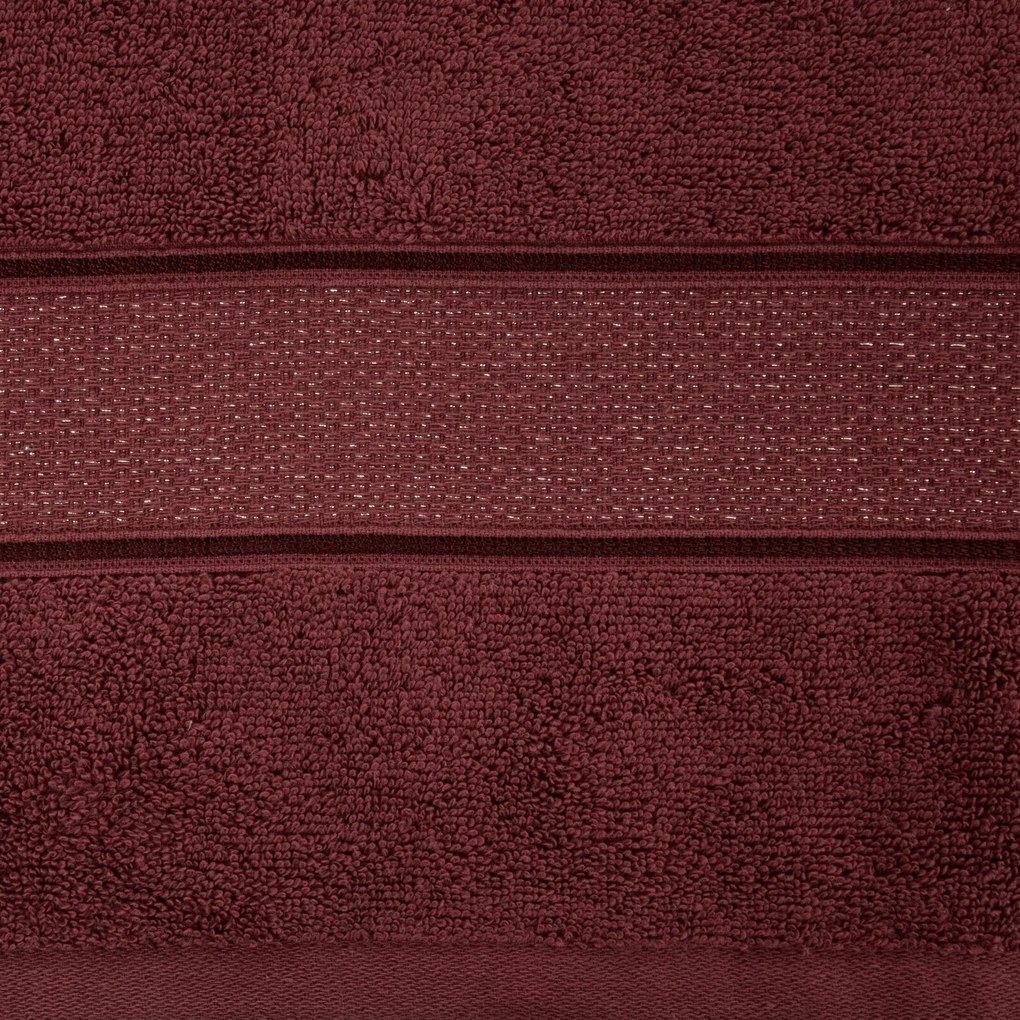 BAVLNENÝ UTERÁK LIANA 30X50 CM BORDOVÁ