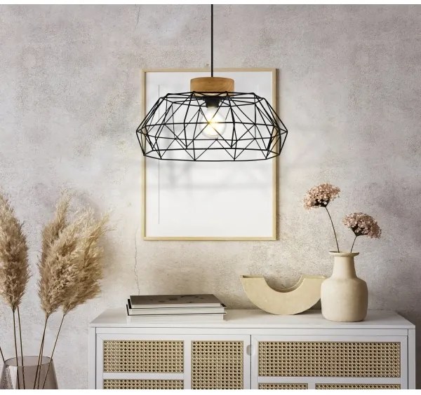 Eglo 44089 - Závesné svietidlo na lanku PADSTOW 1xE27/60W/230V