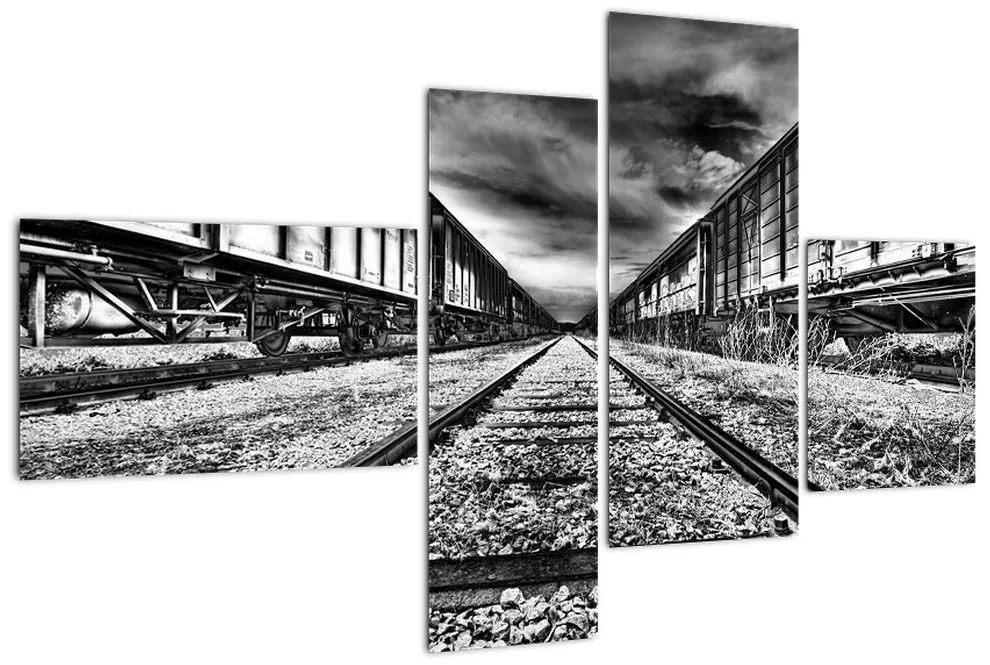 Železnice, koľaje - obraz na stenu