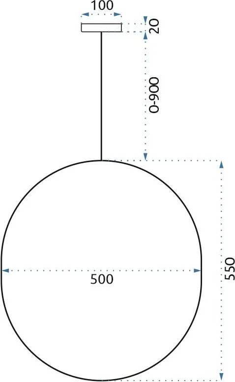 Toolight - LED závesné stropné svietidlo APP967-1CP, čierna, OSW-06110