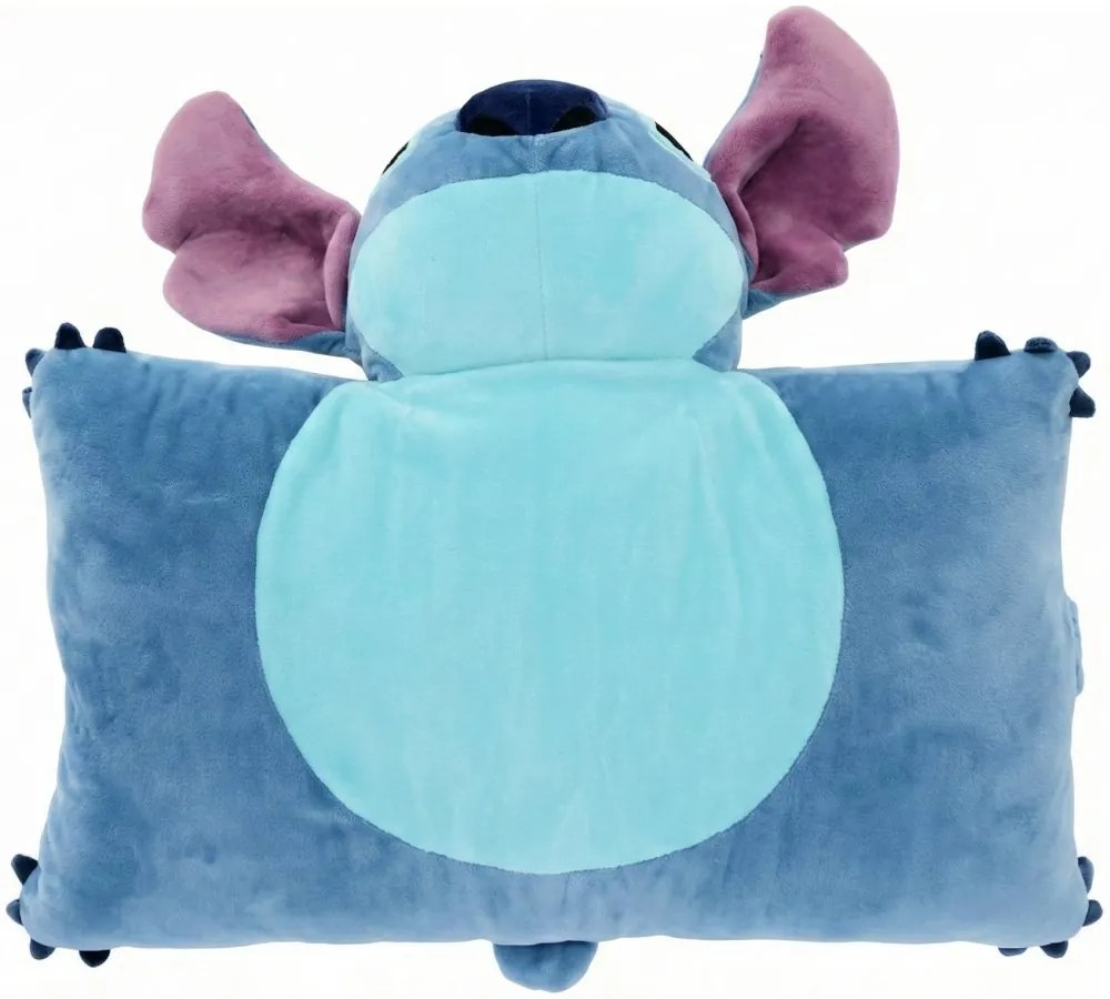 Multifunkčný relaxačný vankúš Stitch - licencia Lilo &amp; Stitch - 2v1 vankúš 45x36 cm aj plyšová hračka