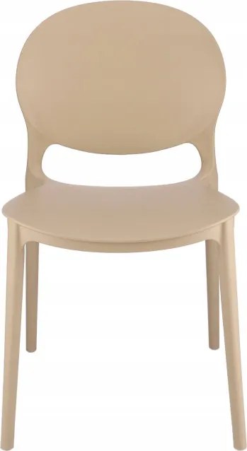 Plastová stolička JUSTIN béžová