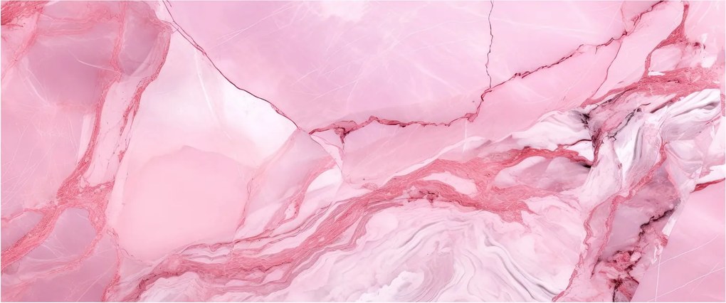 Obraz - Ružový mramor (120x50 cm)