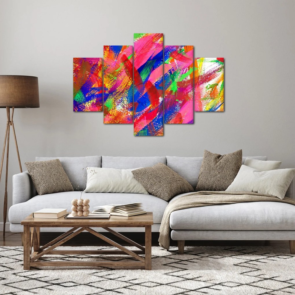 Obraz - Farebná abstrakcia (150x105 cm)