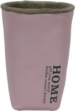 Cementová váza CV05 ružová (20 cm)