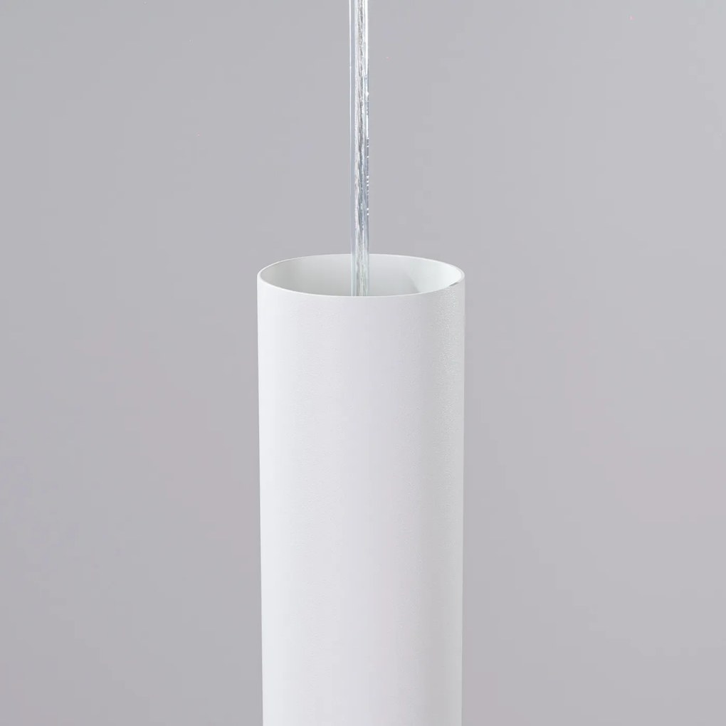 Závesné svietidlo Lagos, 2x biele kovové tienidlo, o