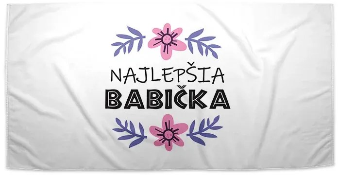 Sablio Uterák Najlepšia babička - 50x100 cm